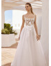 Ivory Lace Tulle V Back Slit Ever Pretty Wedding Dress